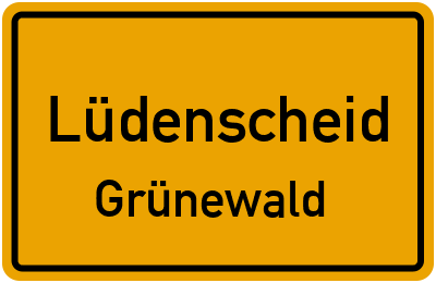 Straßenverzeichnis Lüdenscheid Grünewald