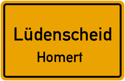 Straßenverzeichnis Lüdenscheid Homert
