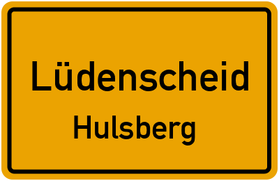 Straßenverzeichnis Lüdenscheid Hulsberg