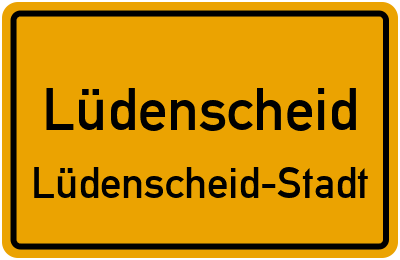 Straßenverzeichnis Lüdenscheid Lüdenscheid-Stadt