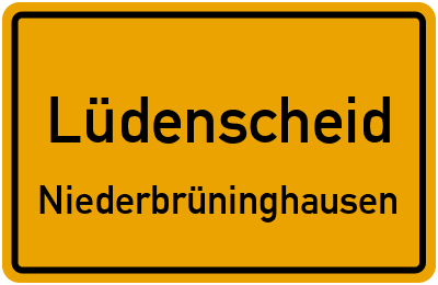 Straßenverzeichnis Lüdenscheid Niederbrüninghausen