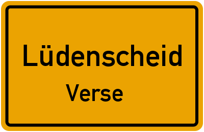Straßenverzeichnis Lüdenscheid Verse