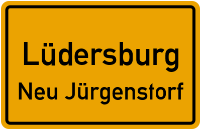 Straßenverzeichnis Lüdersburg Neu Jürgenstorf
