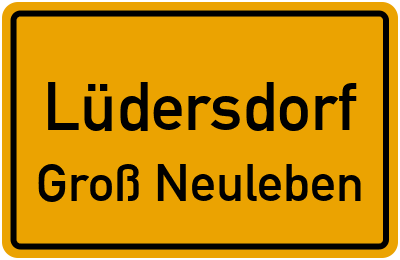 Straßenverzeichnis Lüdersdorf Groß Neuleben