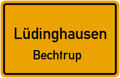 Straßenverzeichnis Lüdinghausen Bechtrup
