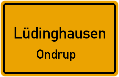 Straßenverzeichnis Lüdinghausen Ondrup