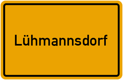 Ortsschild von Lühmannsdorf in Mecklenburg-Vorpommern