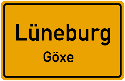 Straßenverzeichnis Lüneburg Göxe
