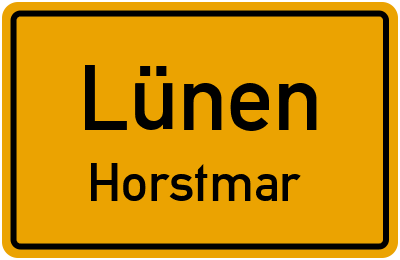 Ortsschild Lünen Horstmar