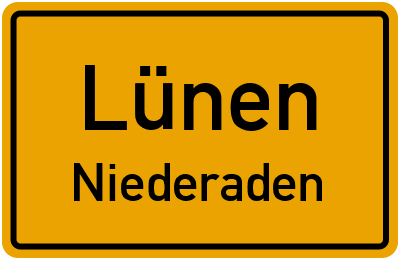 Straßenverzeichnis Lünen Niederaden