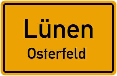 Straßenverzeichnis Lünen Osterfeld
