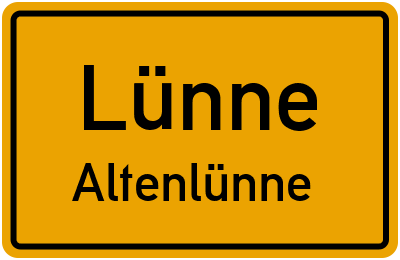 Straßenverzeichnis Lünne Altenlünne