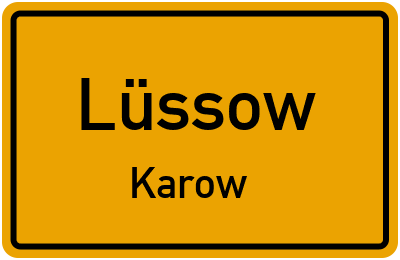 Straßenverzeichnis Lüssow Karow