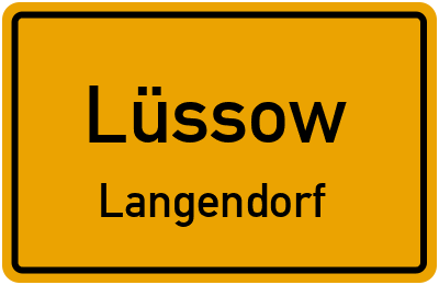 Straßenverzeichnis Lüssow Langendorf