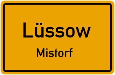 Straßenverzeichnis Lüssow Mistorf
