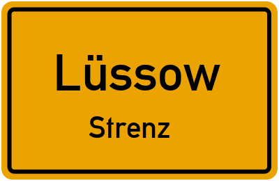 Straßenverzeichnis Lüssow Strenz