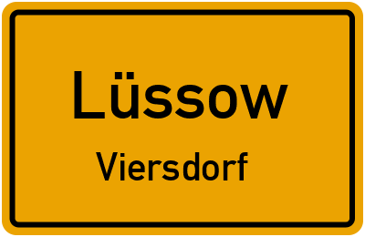 Straßenverzeichnis Lüssow Viersdorf