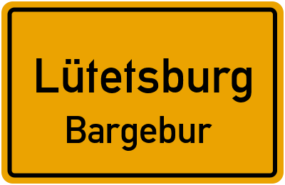 Straßenverzeichnis Lütetsburg Bargebur