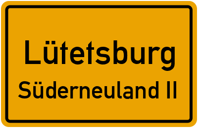 Straßenverzeichnis Lütetsburg Süderneuland II