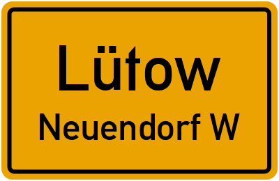Straßenverzeichnis Lütow Neuendorf W