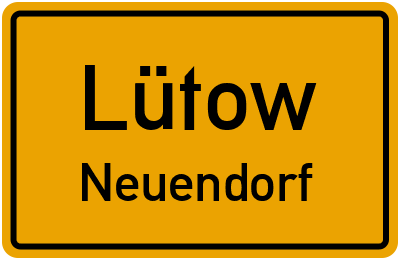 Straßenverzeichnis Lütow Neuendorf