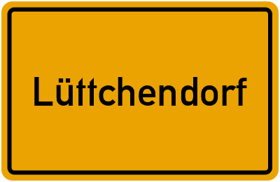 Ortsschild von Gemeinde Lüttchendorf in Sachsen-Anhalt
