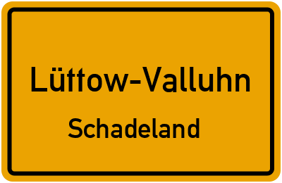 Straßenverzeichnis Lüttow-Valluhn Schadeland