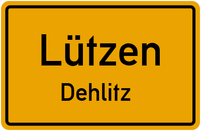 Straßenverzeichnis Lützen Dehlitz