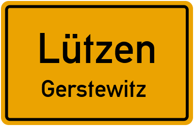 Ortsschild Lützen Gerstewitz