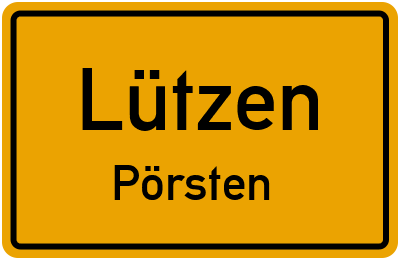 Straßenverzeichnis Lützen Pörsten