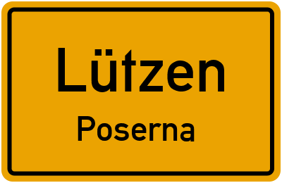 Straßenverzeichnis Lützen Poserna
