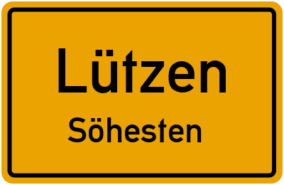 Straßenverzeichnis Lützen Söhesten