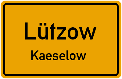 Straßenverzeichnis Lützow Kaeselow