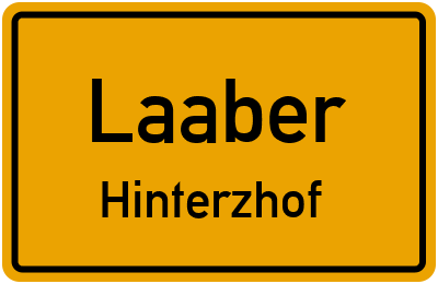 Straßenverzeichnis Laaber Hinterzhof