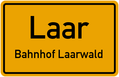 Straßenverzeichnis Laar Bahnhof Laarwald