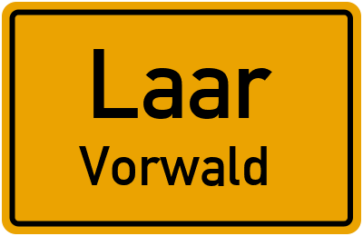 Straßenverzeichnis Laar Vorwald