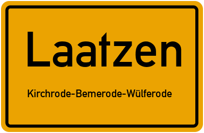 Straßenverzeichnis Laatzen Kirchrode-Bemerode-Wülferode