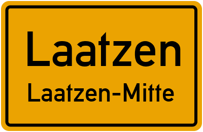 Ortsschild Laatzen Laatzen-Mitte