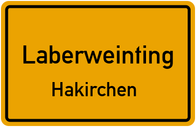 Straßenverzeichnis Laberweinting Hakirchen