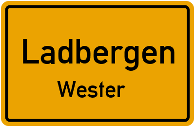 Straßenverzeichnis Ladbergen Wester