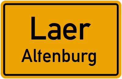 Straßenverzeichnis Laer Altenburg