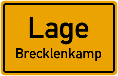 Straßenverzeichnis Lage Brecklenkamp