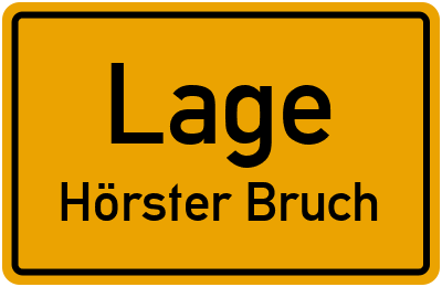 Straßenverzeichnis Lage Hörster Bruch