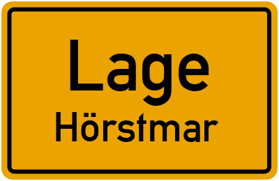 Ortsschild Lage Hörstmar