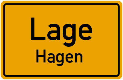 Ortsschild Lage Hagen