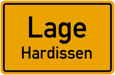 Straßenverzeichnis Lage Hardissen