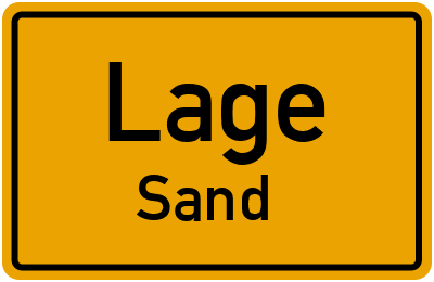 Straßenverzeichnis Lage Sand