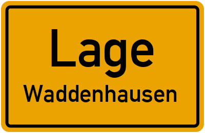 Ortsschild Lage Waddenhausen