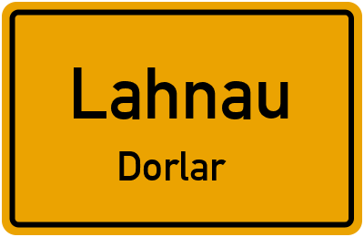 Straßenverzeichnis Lahnau Dorlar