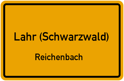 Straßenverzeichnis Lahr (Schwarzwald) Reichenbach